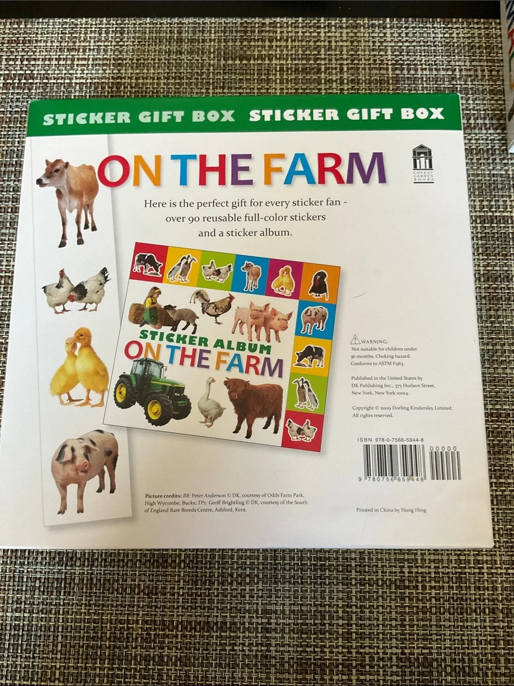 3 sticker gift packages.